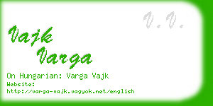 vajk varga business card